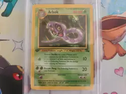 1999 Pokemon Fossil 1st Edition Arbok 31/62 - PSA 9 Mint - Image 2