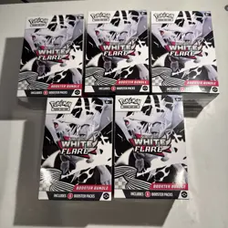5 Pokemon TCG SV10.5 White Flare Booster Bundle Lot Sealed New - Image 1