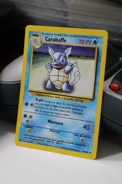 Carabaffe (Wartortle) 42/102 NM Base Set Near Mint French Pokemon TCG 1999 - Image 1