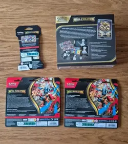 Lot pokemon mega evolution ETB 2 tripack 1 booster Me01 Scelle Neuf FR - Image 2
