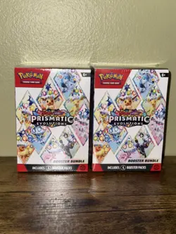 Pokemon TCG Prismatic Evolutions Booster Bundle Sealed x2 (Lot of 2) - Image 1