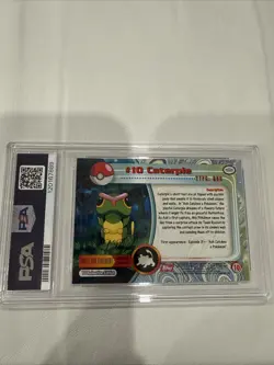 1999 Topps Pokemon Caterpie TV Animation Edition Series 1 #10 - Image 2