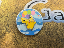 Pokemon Celebrations 25th Anniversary Flying + Surfing Pikachu Pin - Image 1