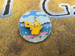 Pokemon Celebrations 25th Anniversary Flying + Surfing Pikachu Pin - Image 2