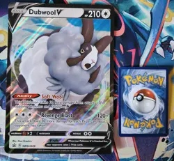 Pokemon Dubwool V SWSH049 JUMBO Holo Black Star Promo - Oversized - Image 1