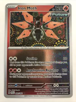 Pokemon TCG Shrouded Fable Iron Moth Reverse Holofoil 009/064 NM - Image 1
