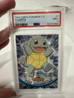 1999 Topps Pokemon TV Squirtle #7 PSA 9 - Image 1