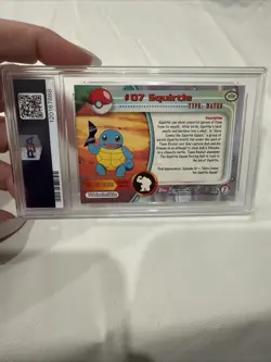 1999 Topps Pokemon TV Squirtle #7 PSA 9 - Image 2