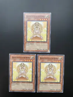 Yugioh Barrier Statue Of The Heavens CDIP-EN023 Common 1st Edition LP X3 - Image 1