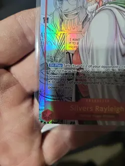 ONE PIECE Card Game Silvers Rayleigh (Manga Alt Art) OP08-118 SEC Two Legends - Image 5