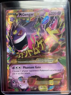 Pokemon TCG Mega-Gengar-EX Phantom Forces Holo Card 121/119 Secret Rare - Image 1