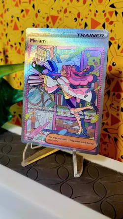 Pokemon TCG Miriam Scarlet & Violet Holo Special Trainer Card 251/198 Base Set - Image 1