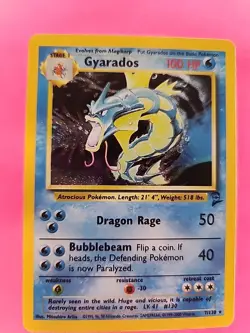 Gyarados Base Set 2 Holo Pokemon Card WOTC NM - Image 1