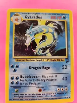 Gyarados Base Set 2 Holo Pokemon Card WOTC NM - Image 5