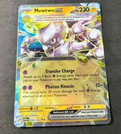 Pokemon Paradox Rift Mewtwo EX Ultra Rare Card 058/182 NM - Image 1