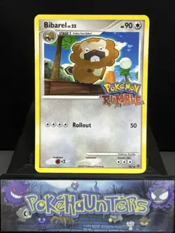 Pokemon Card Bibarel 16/16 Rumble Stamped Rare Light Play - Image 1