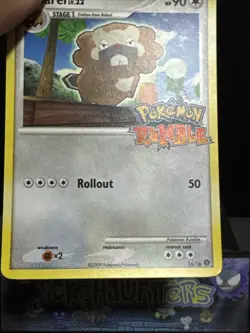 Pokemon Card Bibarel 16/16 Rumble Stamped Rare Light Play - Image 4