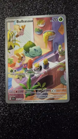 Pokemon TCG Bulbasaur Illustration Card Stellar Crown 143/142 NM/M Condition - Image 1