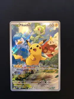 Pokemon TCG Pikachu 027 SV Black Star Promo NM Card 🔥🔥 - Image 1