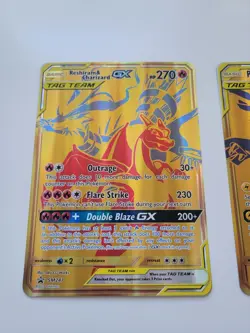 Pokemon - Reshiram & Charizard GX SM247 & Pikachu & Zekrom GX SM248 JUMBO CARDS - Image 2