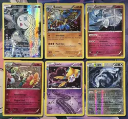 Pokemon TCG XY Series Lot of 6 Cards Meloetta Lucario Gardevoir Jirachi Lugia - Image 1