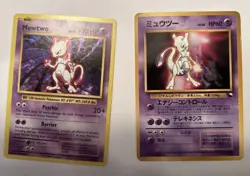 2 Mewtwo For 1 no.150 CD Promo 1996 Glossy Japanese Pokemon Card Mp + 51/108 Nm - Image 1