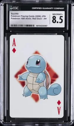 2006 POKEMON PLAYING CARDS JPN SQUIRTLE CGC 8.5 - Image 1