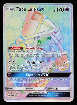 Tapu Lele GX 155/145 Secret Rare Guardians Rising Pokemon Card - Image 1