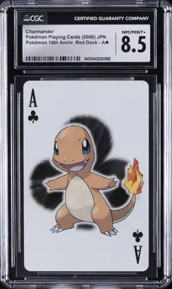 2006 POKEMON PLAYING CARDS JPN CHARMANDER CGC 8.5 - Image 1