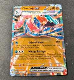 Pokemon Twilight Masquerade Greninja EX Ultra Rare Card 106/167 NM - Image 1