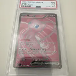 🪄2023 Pokemon Mew En-151 #193 Mew EX Ultra Rare PSA 9 MINT Card Full Art - Image 1