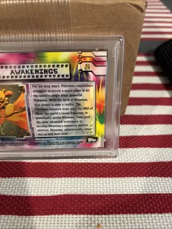 PSA 6 Mewtwo Awakenings 1999 TOPPS Pokemon Movie Edition FOIL CARD #2 - Image 3