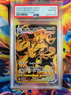 Pokemon Single Strike Urshifu VMax Brilliant Stars TG29 Graded Card PSA 10 - Image 1