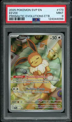 PSA 9 MINT Eevee 173 Promo Prismatic Evolutions Pokemon Card - Image 1