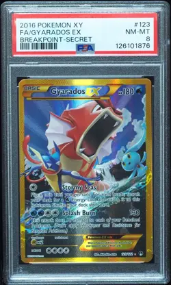 Gyarados EX 123/122 PSA 8 XY Breakpoint Pokemon Card, New Cert! - Image 1
