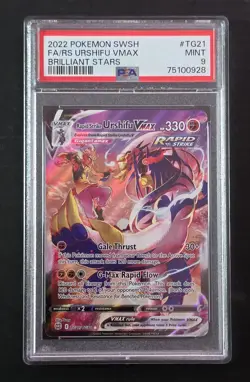 Rapid Strike Urshifu Vmax TG21/TG30 PSA 9 Brilliant Stars Pokemon Card - Image 1