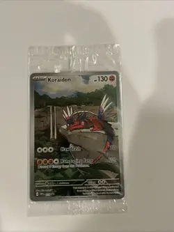 Koraidon 014 Sv: Scarlet & Violet Holo SEALED PROMO Full Art Pokemon Card - Image 1