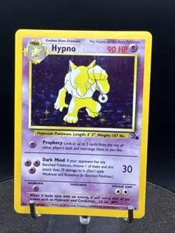 Hypno 8/62 Holo Rare Fossil Pokemon Card LP / NM - Image 1