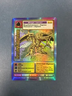 1999 Digimon CCG Foil Card ST-33 HerculesKabuterimon - Image 1