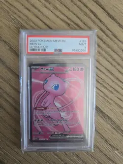 Pokemon TCG Scarlet and Violet 151 Mew EX Ultra Rare Card 193/165 PSA 9 - Image 1