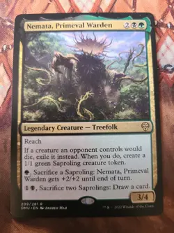 MTG EDH Custom Commander Deck: Nemata, Primeval Warden - GB Saprolings - Image 1