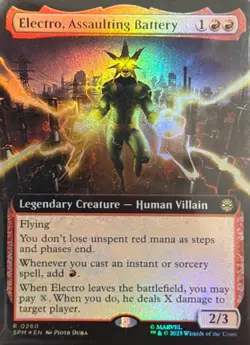 Electro, Assaulting Battery (Extended Art) Marvel's Spider-Man FOIL 0260 - Image 1
