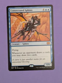 MTG Magic The Gathering: Double Masters 2022: Consecrated Sphinx Mythic #043/331 - Image 1