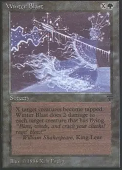 1 x Winter Blast - Legends - Moderate Play - MTG - Image 1