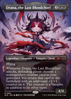 1x Drana, the Last Bloodchief - Foil NM-Mint, English Secret Lair MTG Magic - Image 1