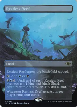 Restless Reef (Borderless) R The Lost Caverns of Ixalan 349 NM Foil - Image 1