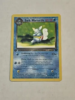 VTG Pokemon TCG Dark Wartortle 46/82 1st Edition Team Rocket Non-Holo WOTC 2000 - Image 3