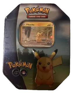 Pokemon TCG Pokemon GO PIKACHU Tin New & Factory Sealed! - Image 1