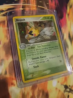Pokemon Ninjask 13/107 Deoxys Holo Rare LP See Pictures - Image 2