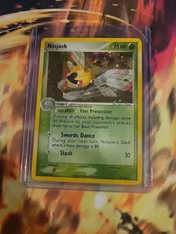 Pokemon Ninjask 13/107 Deoxys Holo Rare LP See Pictures - Image 3